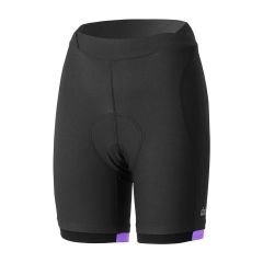 Dotout INSTINCT ženske kolesarske kratke hlače brez naramnic črne/vijoličaste