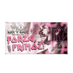 Primož Roglič FORZA navijaška zastava roza