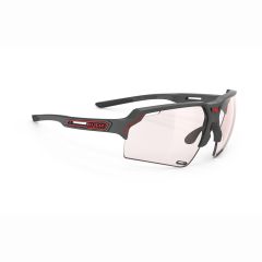 Rudy Project DELTABEAT Charcoal Matte Impactx 2 Red kolesarska očala črna/rdeča