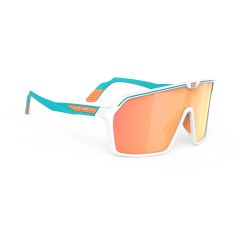 Rudy Project SPINSHIELD White/Emerald Multilaser Orange kolesarska očala večbarvna